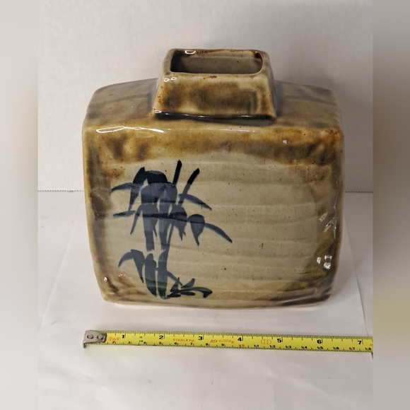 Vintage Mino-ware Japan Showa Period Handmade Vase and Painted Ceramic. - Picture 2 of 7